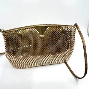 Vintage Gold Mesh Shimmering Evening Bag